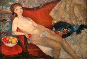 William Glackens Nude with Apple Germany oil painting artist